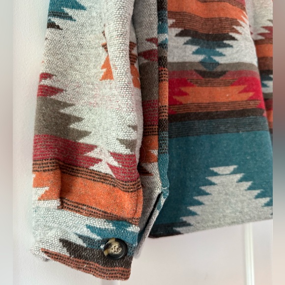 Southwest / Aztec Style Oversized Flannel Jacket NWOT - Picture 6 of 15